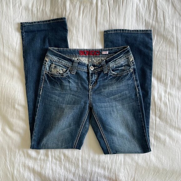 Y2K Bongo Bootcut Jeans (sz 9) - Picture 1 of 5